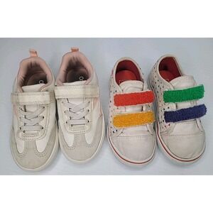 Osh Kosh B Gosh‎ & Vans Chenille Rainbow w/ Hearts Toddler Size 8M Shoes
